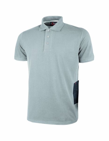 Kurzarm Poloshirt "GAP" - Slim Fit - Farbe: Grey Silver