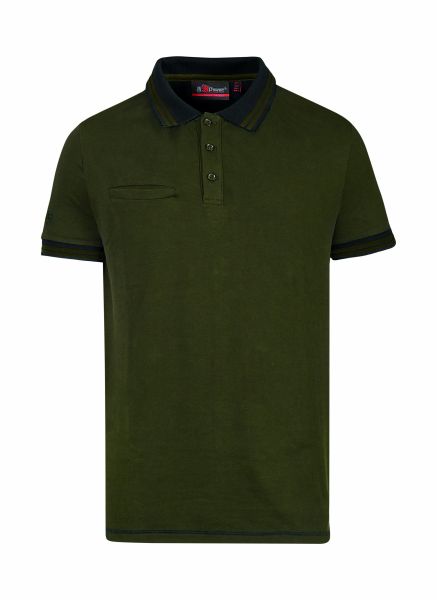 Kurzarm Poloshirt "WAY" - Farbe: Dark Green