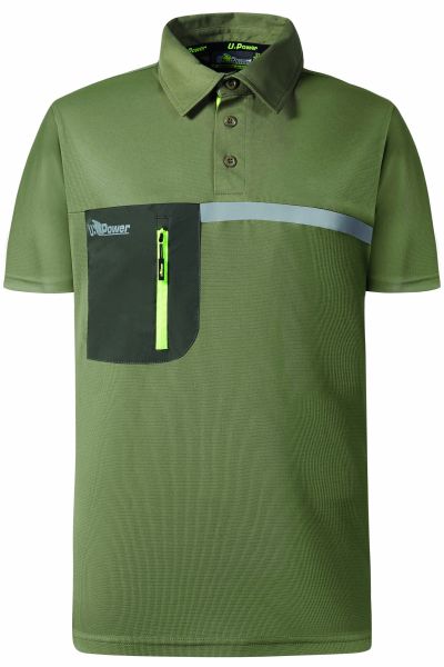 Kurzarm Poloshirt "LIBRA" - Farbe: Burnt Olive