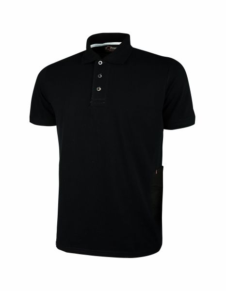 Kurzarm Poloshirt "GAP" - Slim Fit - Farbe: Black Carbon