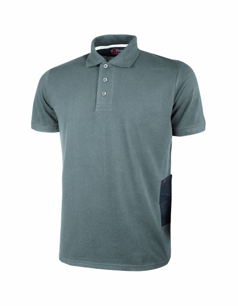 Kurzarm Poloshirt "GAP" - Slim Fit - Farbe: Grey Meteorite